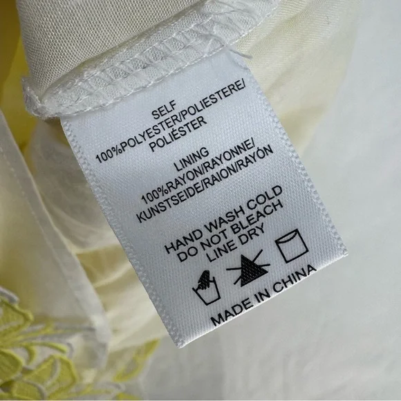 New Anthropologie Sunday In Brooklyn Buttercup Yellow Eyelet Midi Skirt - Picture 11 of 12